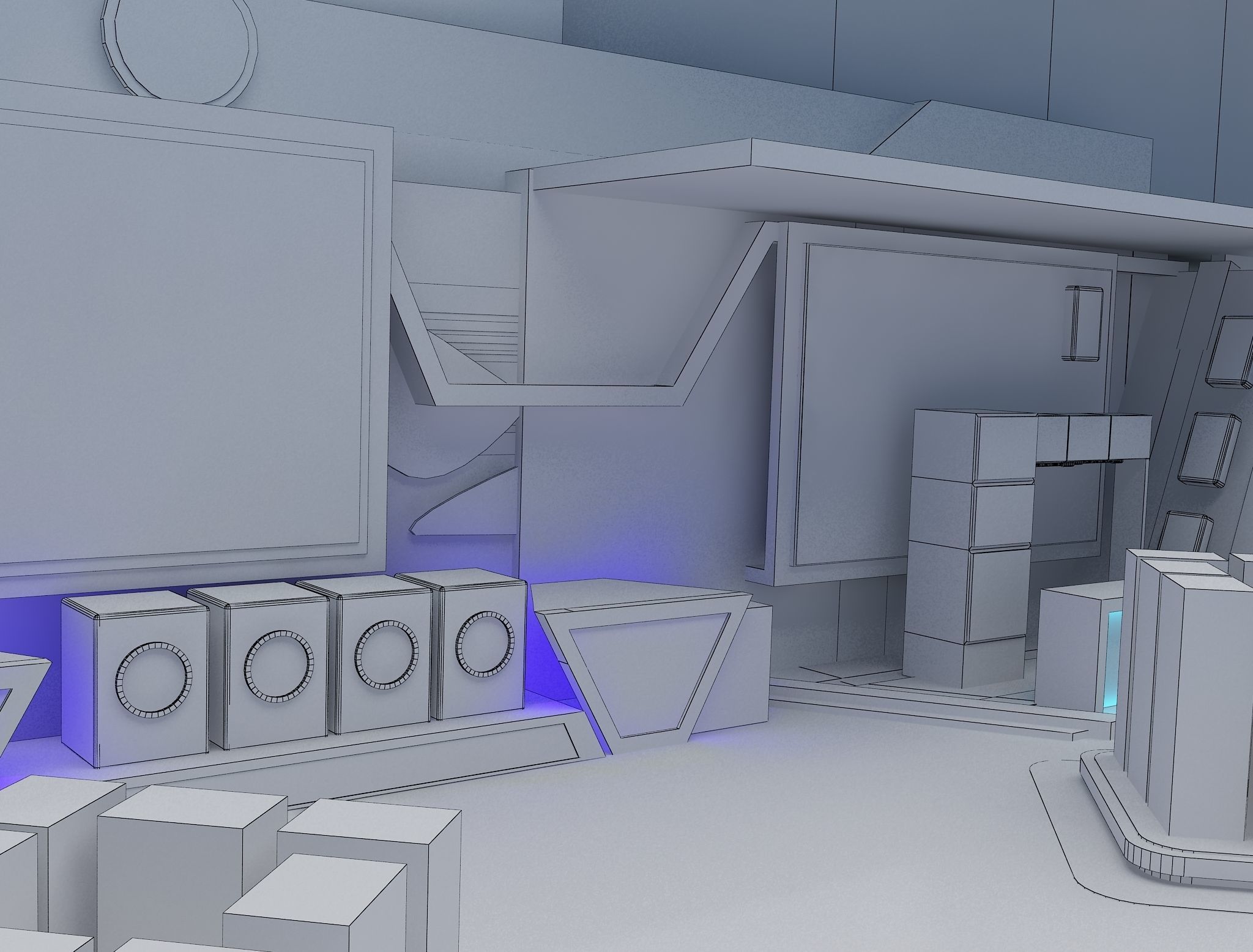 Booth Exhibition Stand a470 3D model_32