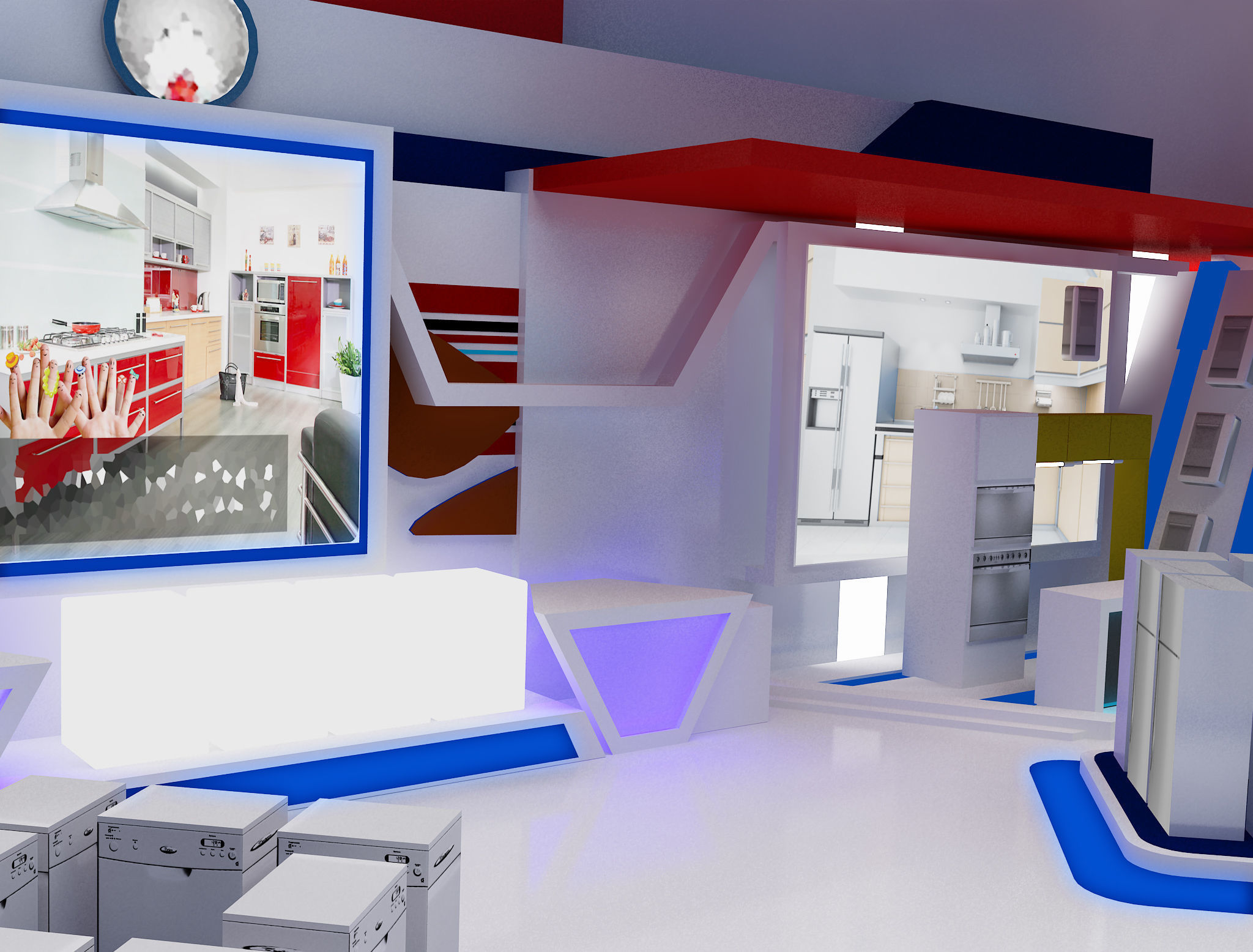 Booth Exhibition Stand a470 3D model_31