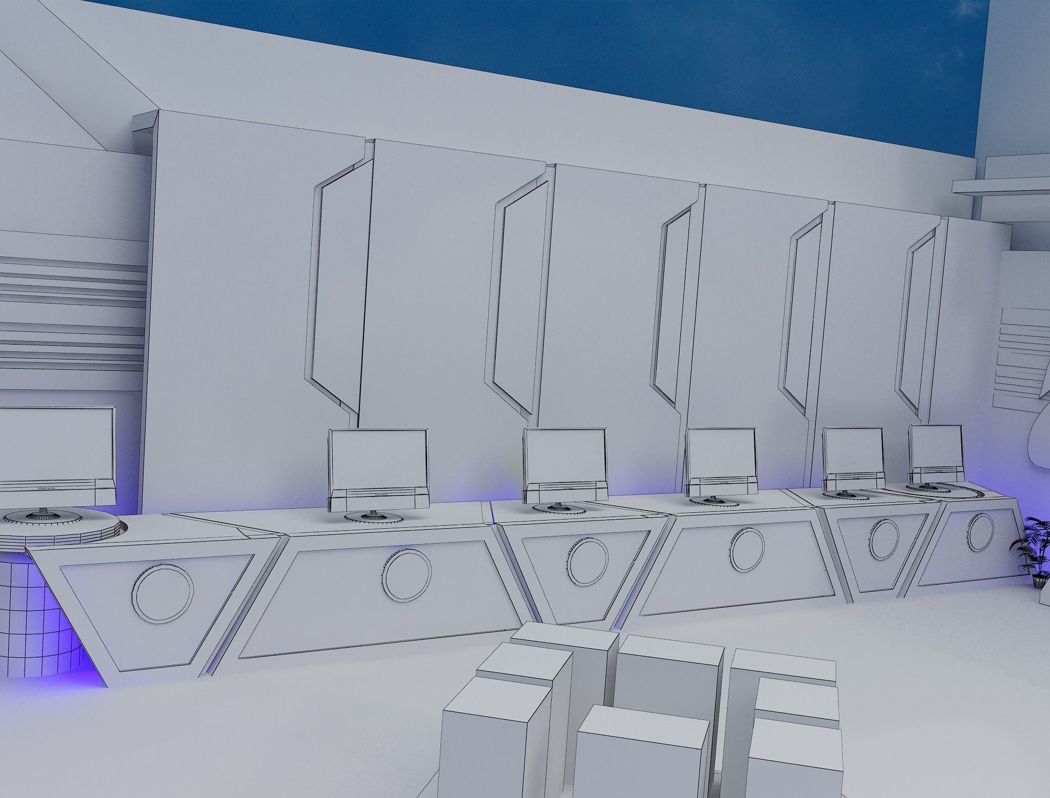 Booth Exhibition Stand a470 3D model_34