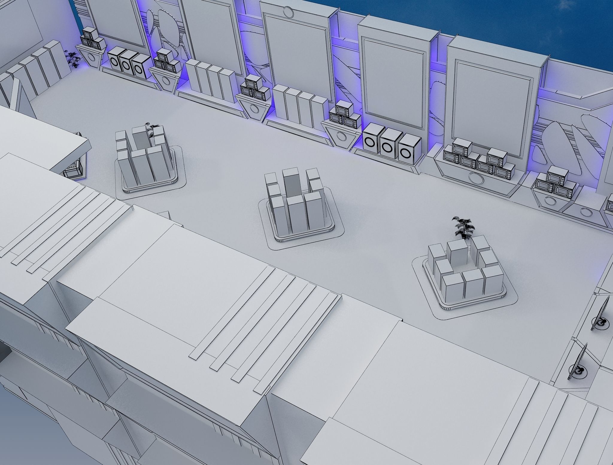 Booth Exhibition Stand a470 3D model_39
