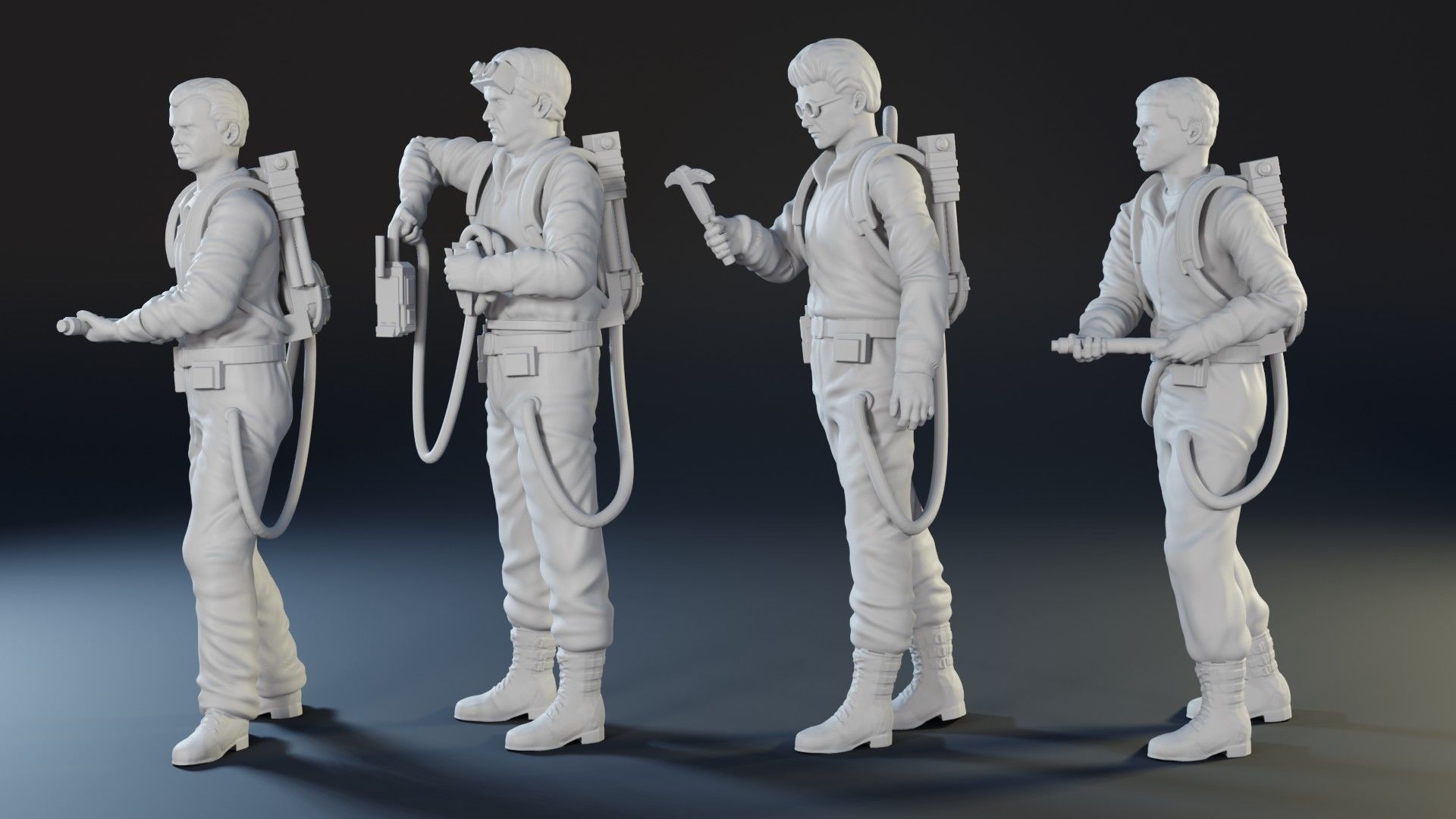 Ghostbusters characters  3D print model_4