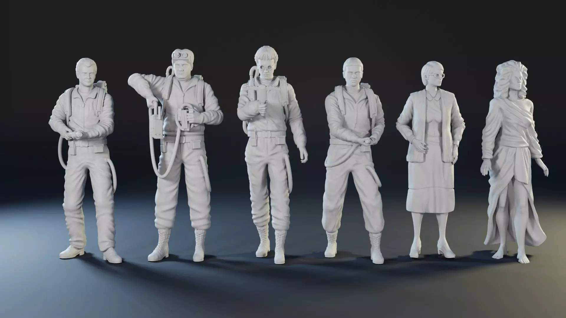 Ghostbusters characters  3D print model_0