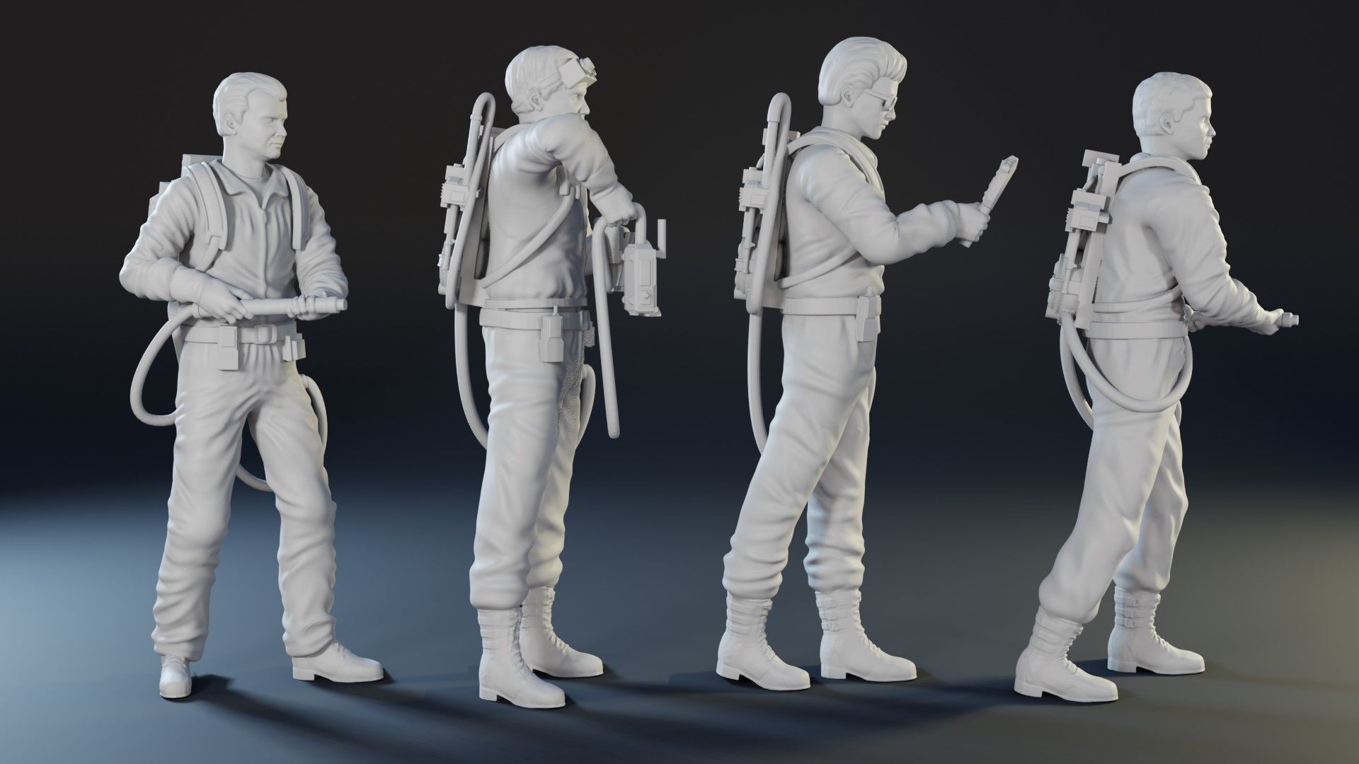 Ghostbusters characters  3D print model_2