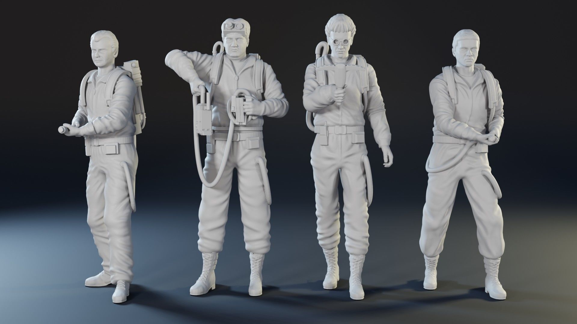 Ghostbusters characters  3D print model_1