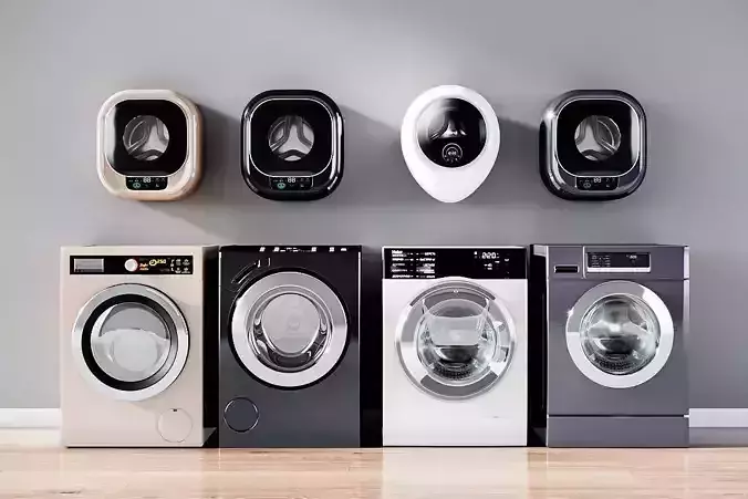 Modern front load washing machine