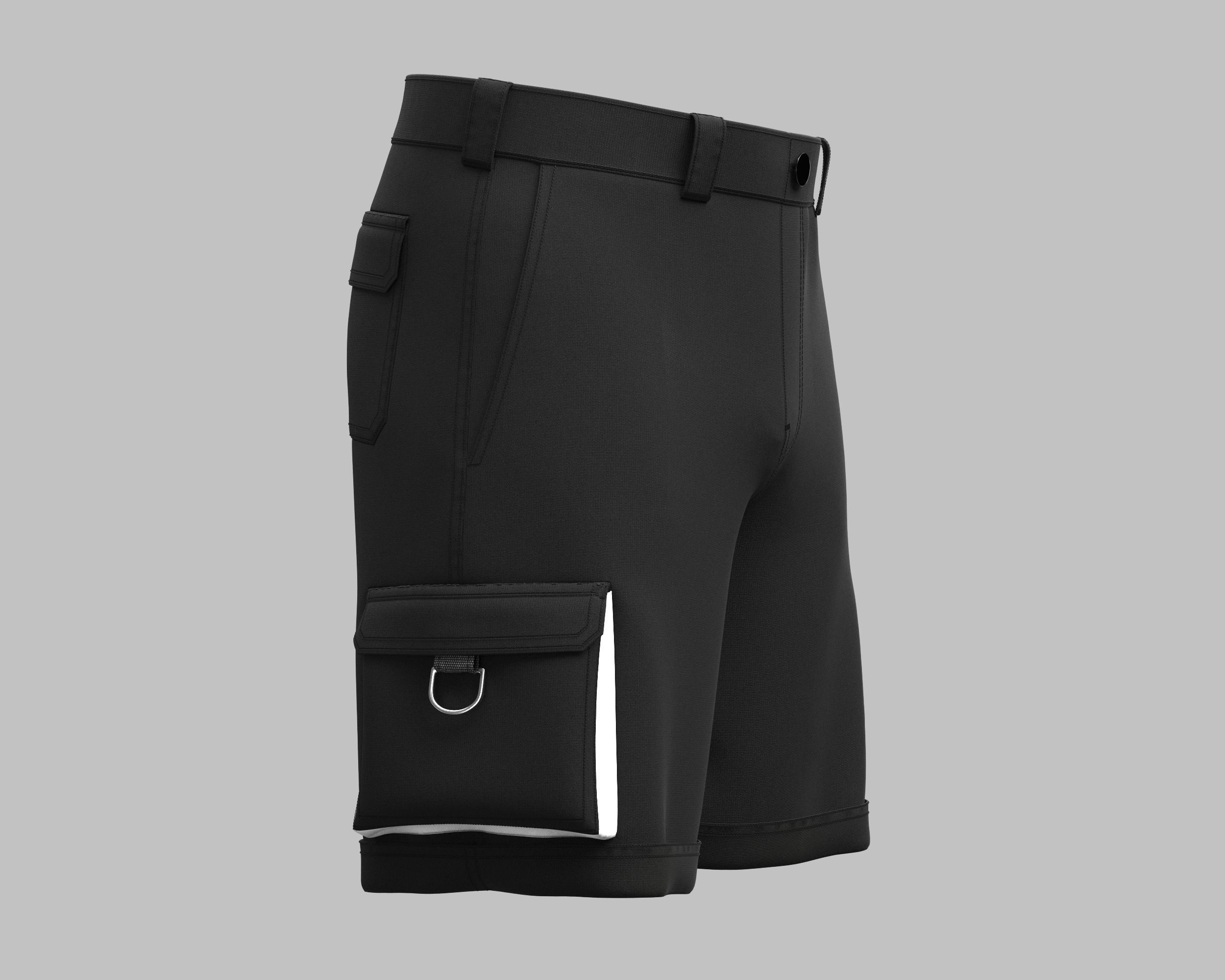 Short Pant Utility 3D model_1