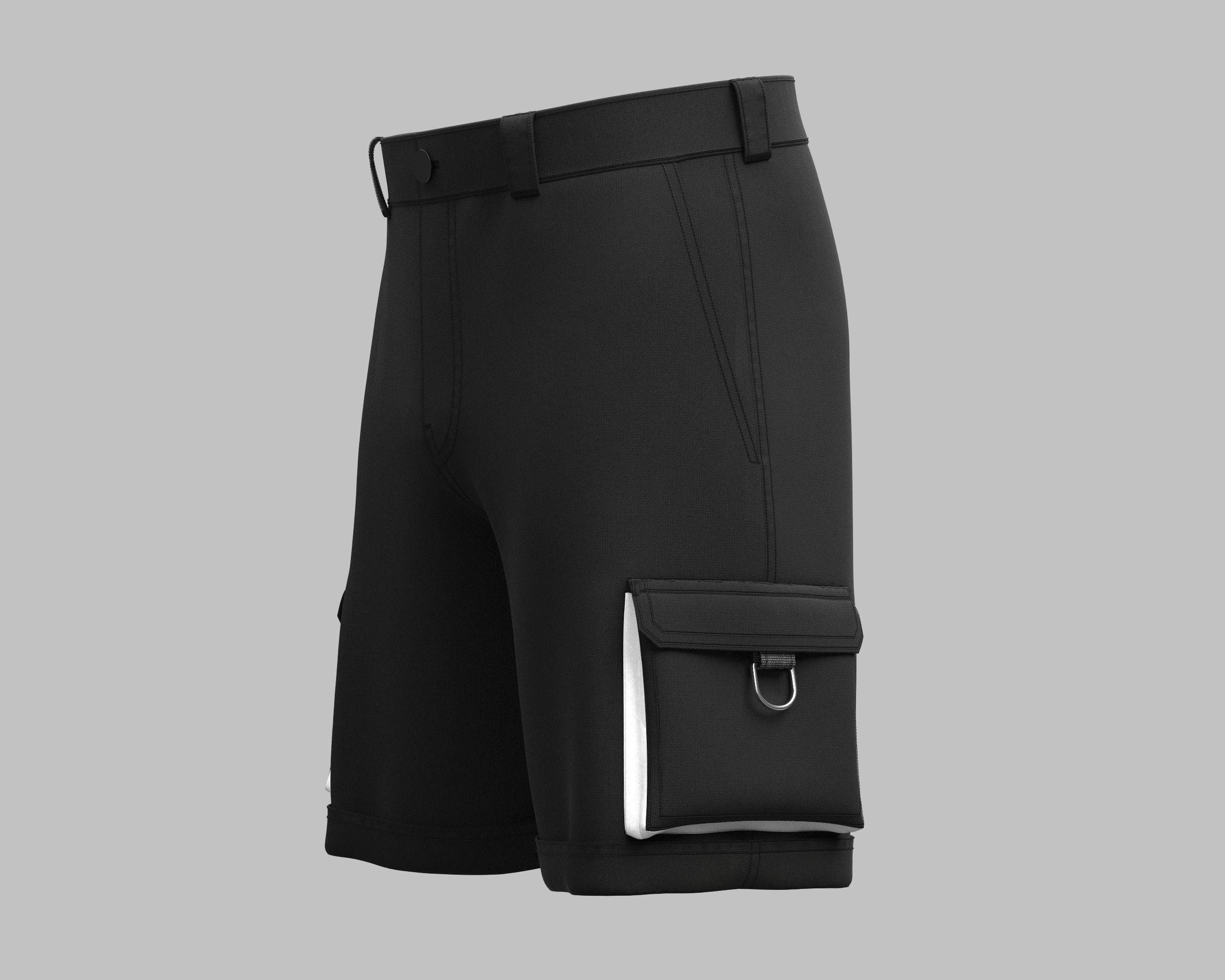 Short Pant Utility 3D model_5
