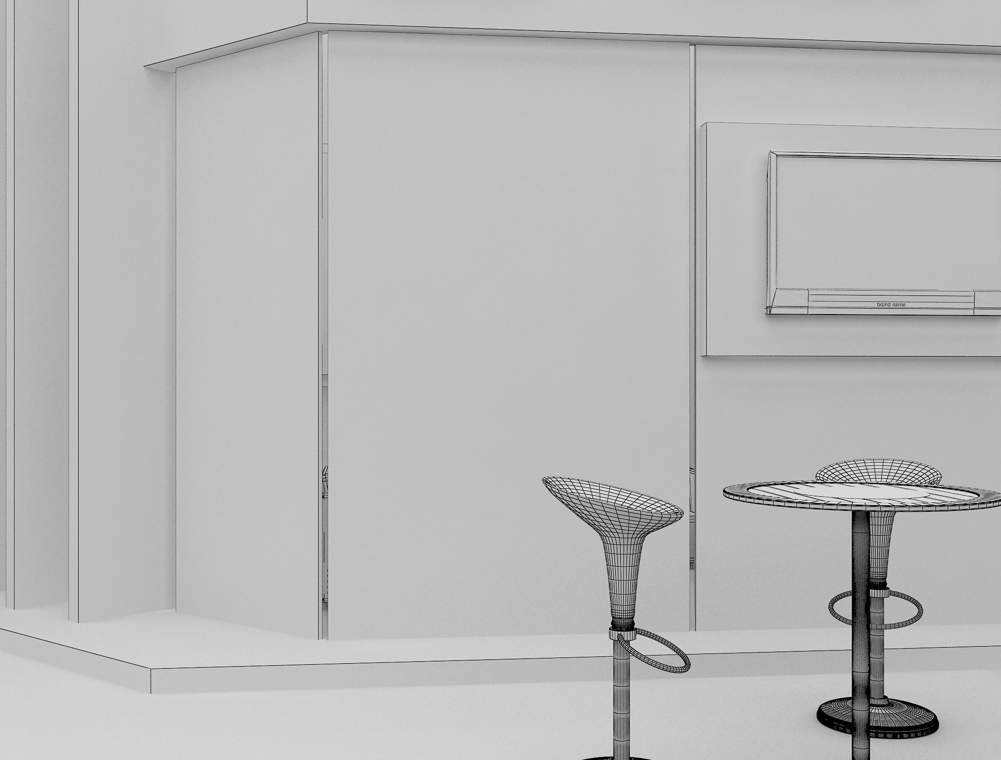 Booth Exhibition Stand a471  3D model_14