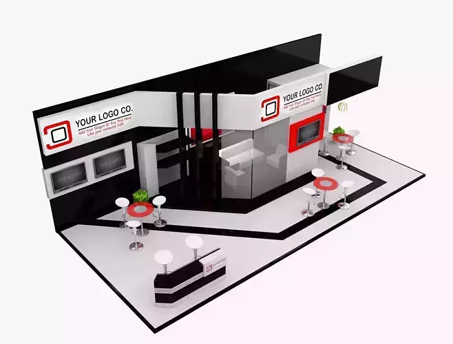 Booth Exhibition Stand a471  3D model