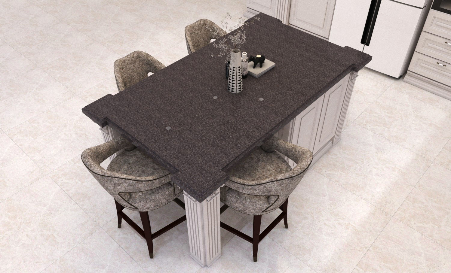 Classic kitchen  3D model_5