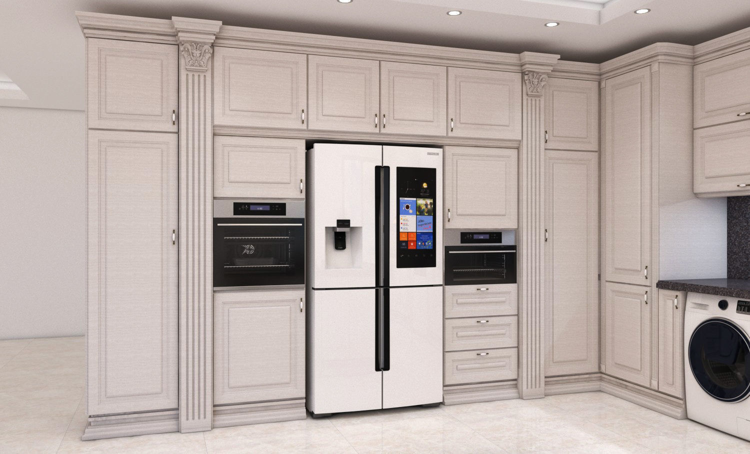 Classic kitchen  3D model_1