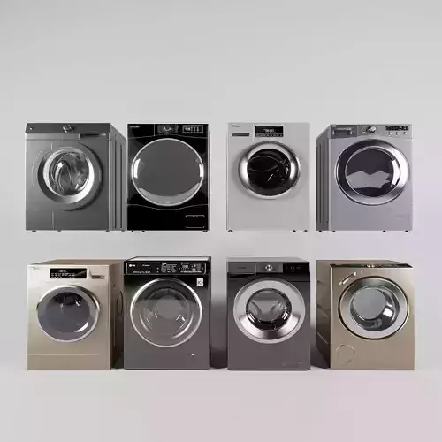 Modern front load washing machine