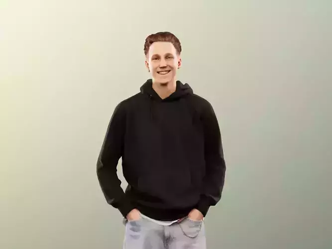 Max 13129 - Standing Casual Young Man