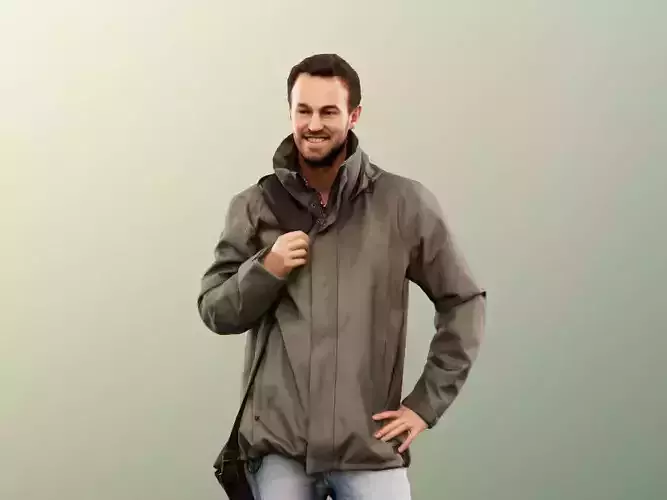 Fabio 13072 - Standing Casual Man With Bag