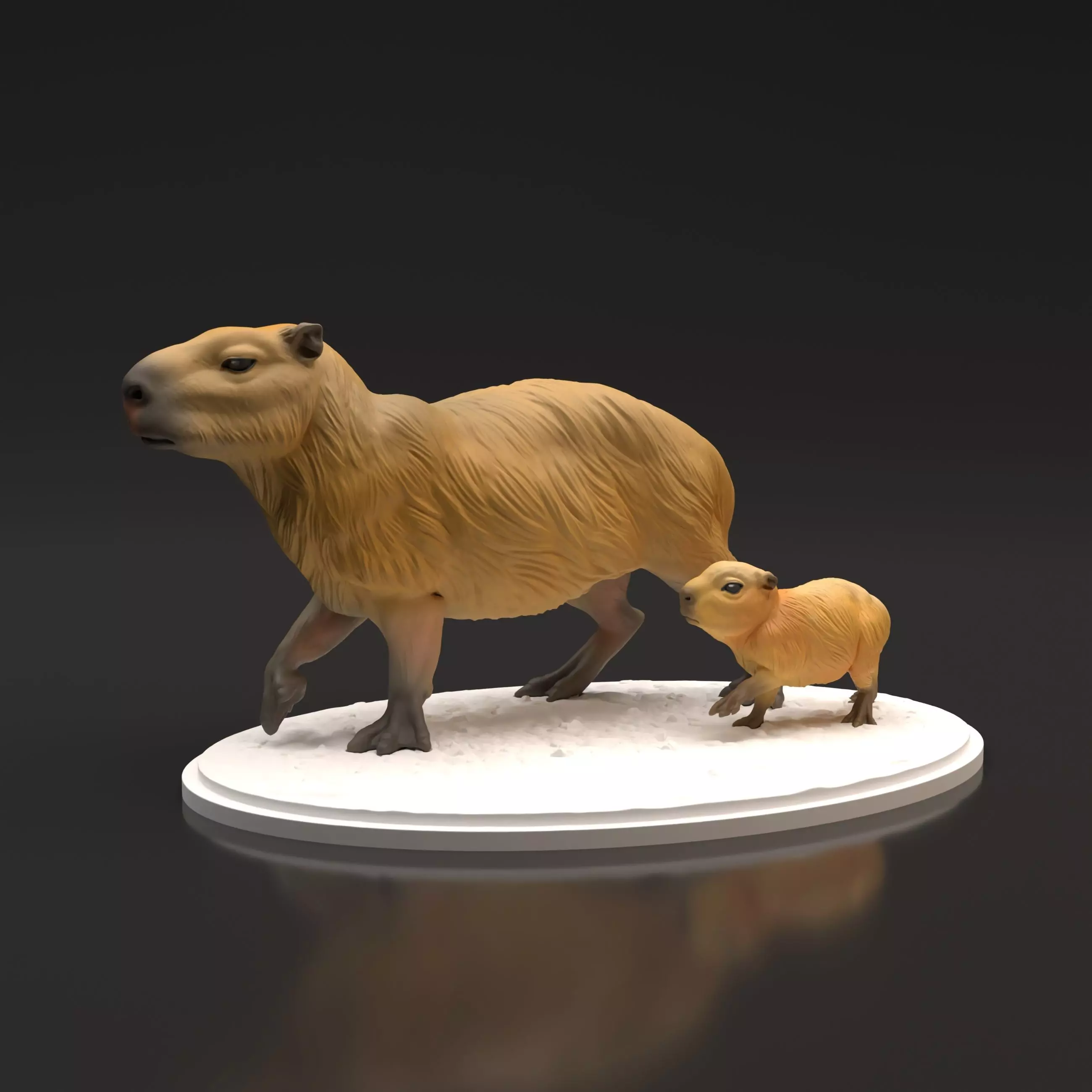 Capybaras for 3D Printing 3D print model_0