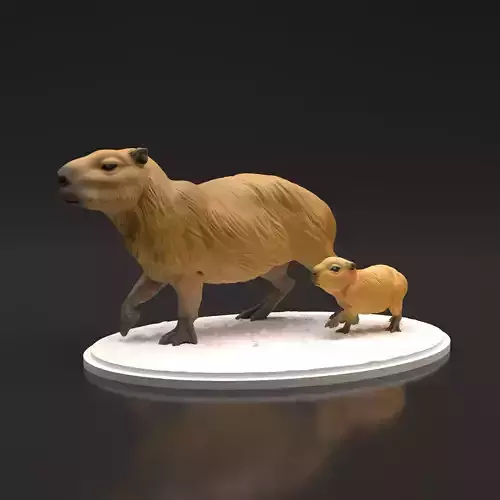 Capybaras for 3D Printing 3D print model