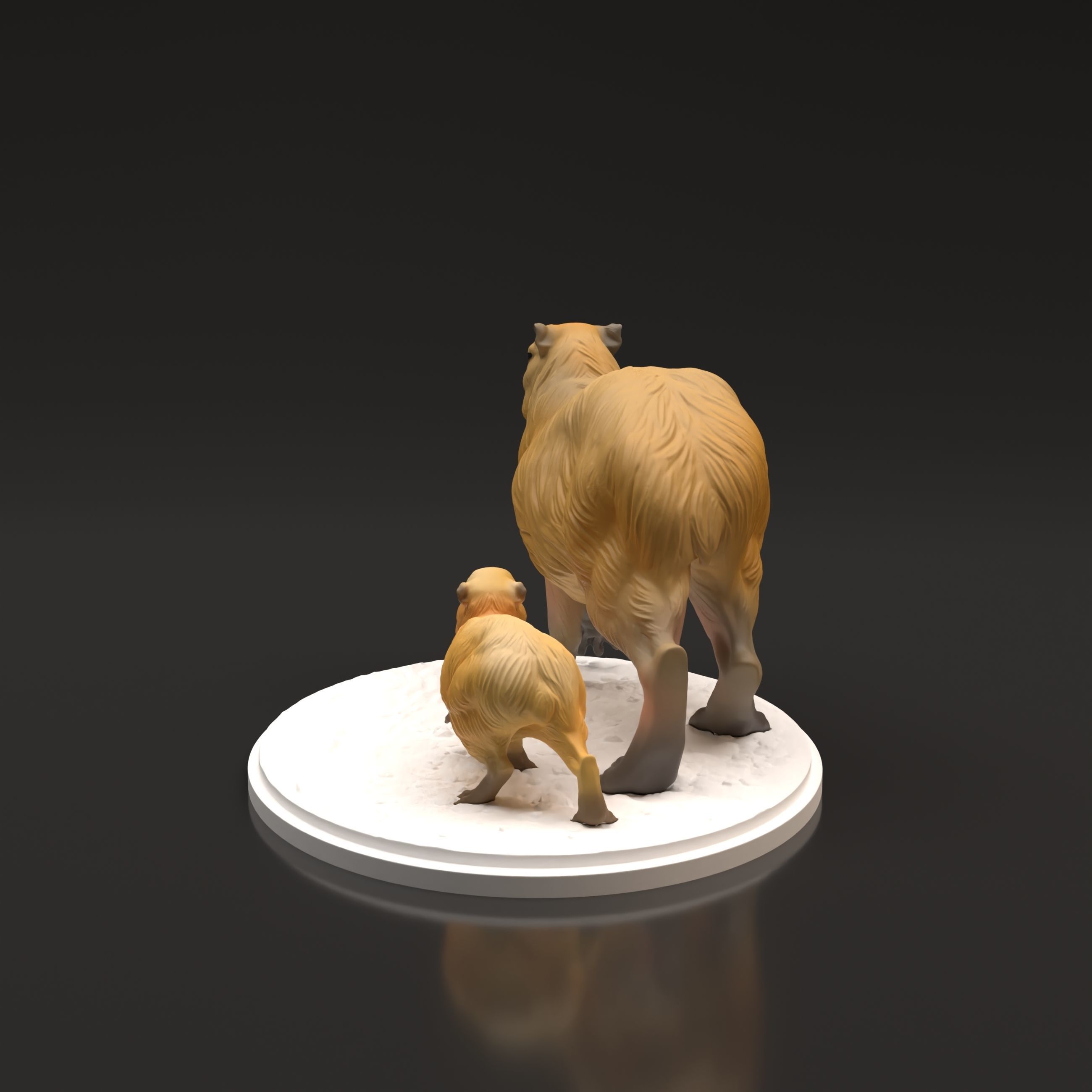 Capybaras for 3D Printing 3D print model_2