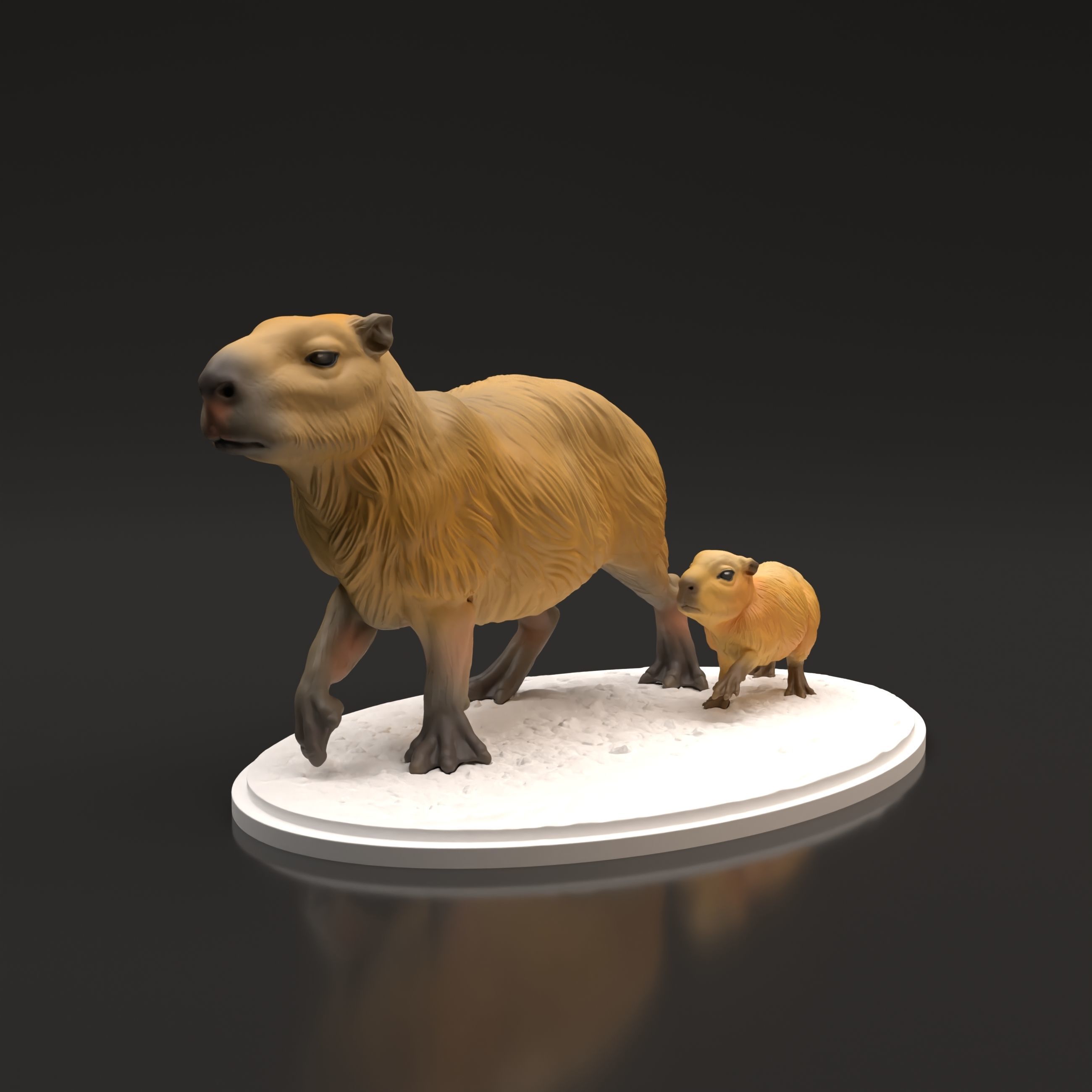 Capybaras for 3D Printing 3D print model_5