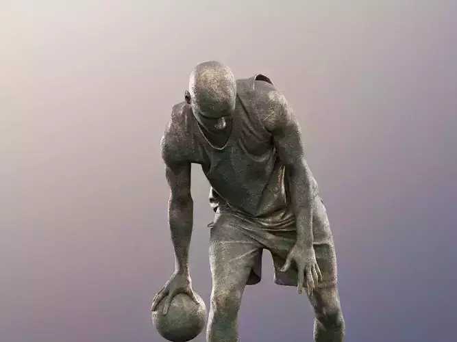 Jonny 12679-02 - Male Basketball Player Statue