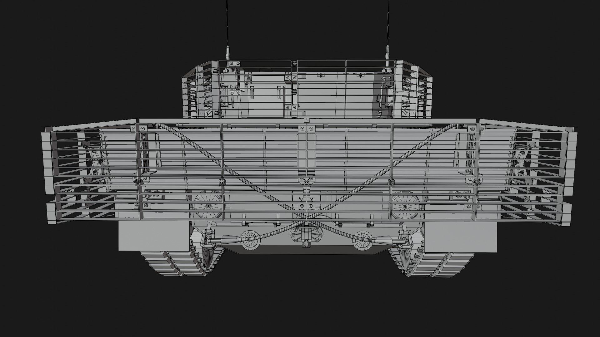 Leopard 2a4-t1 Low-poly 3D model_15