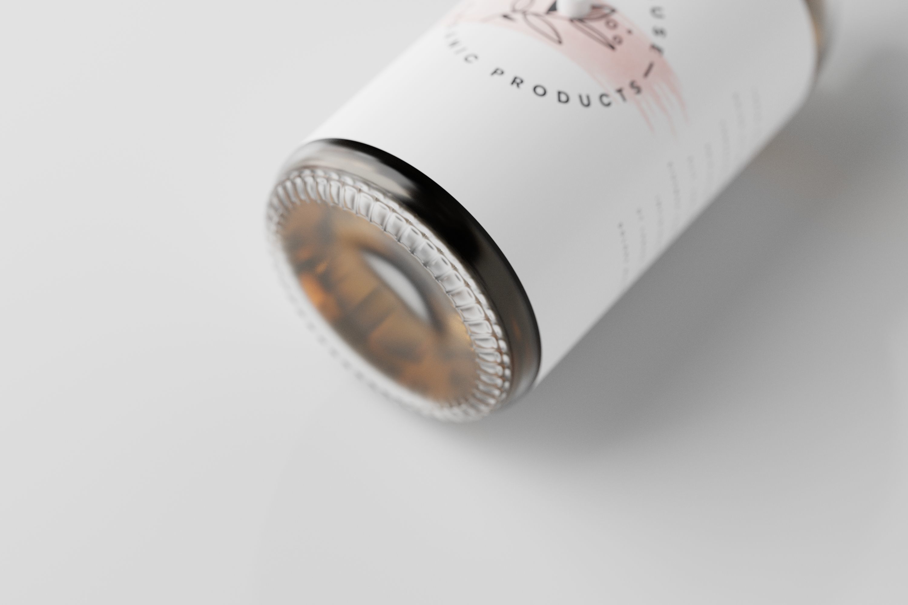 Cosmetic Dropper Bottle Low-poly 3D model_3