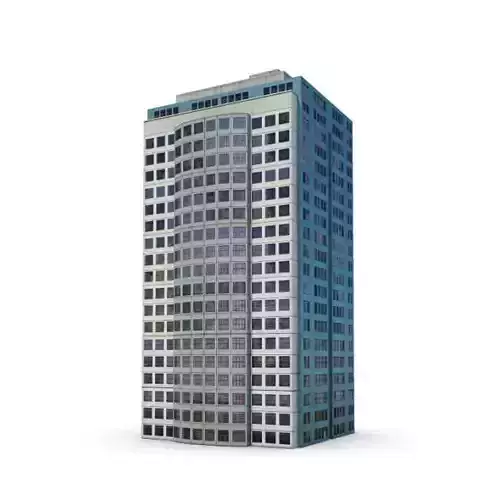 Tall Modern Office Building 3D model Tall Modern Office Building 3D model