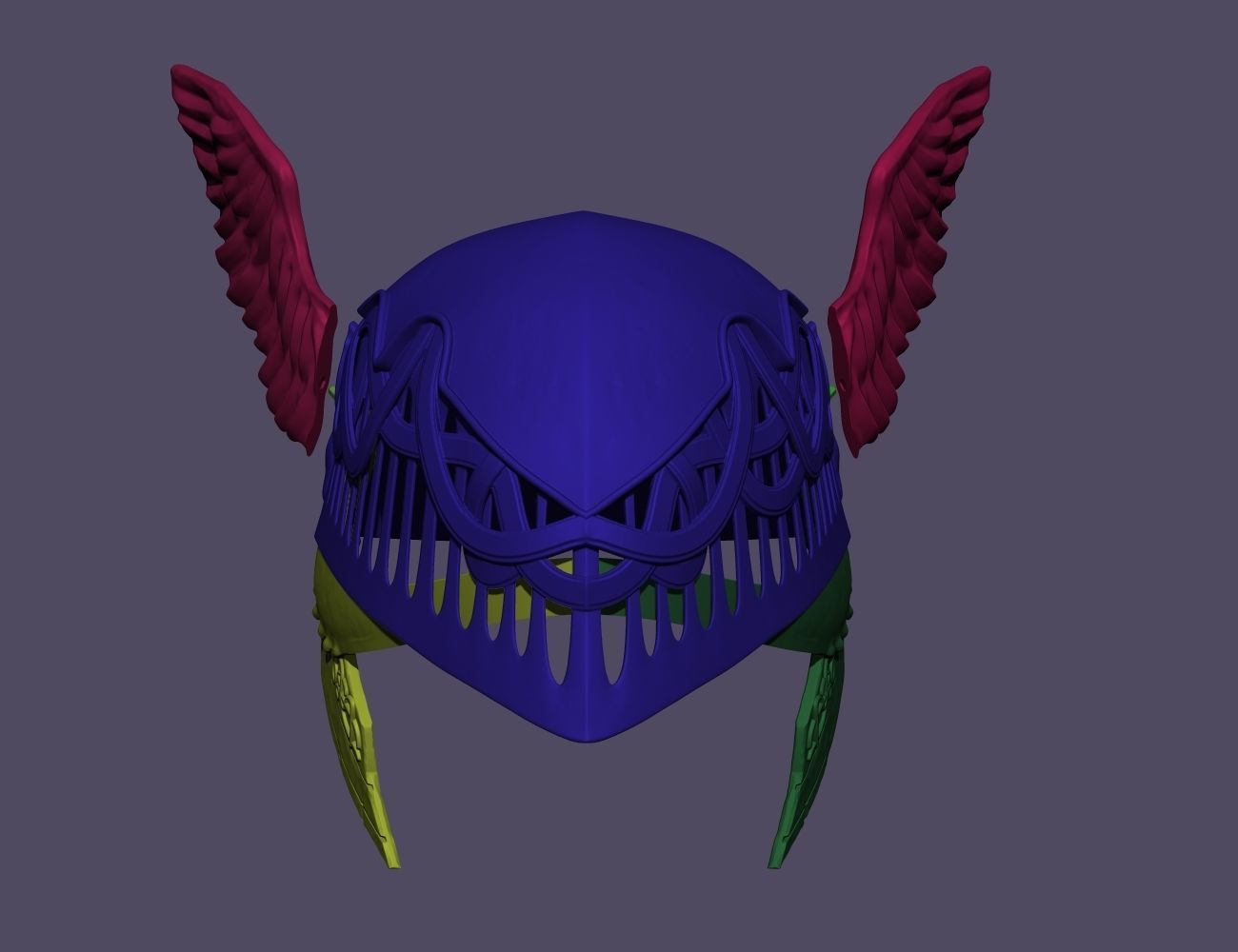 Malenia Winged Helm - Elden Ring 3D print model_7