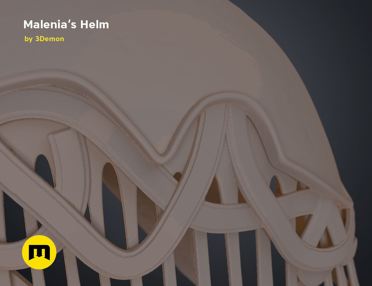 Malenia Winged Helm - Elden Ring 3D print model_17