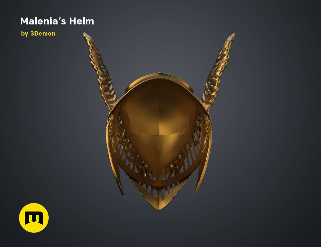 Malenia Winged Helm - Elden Ring 3D print model_30