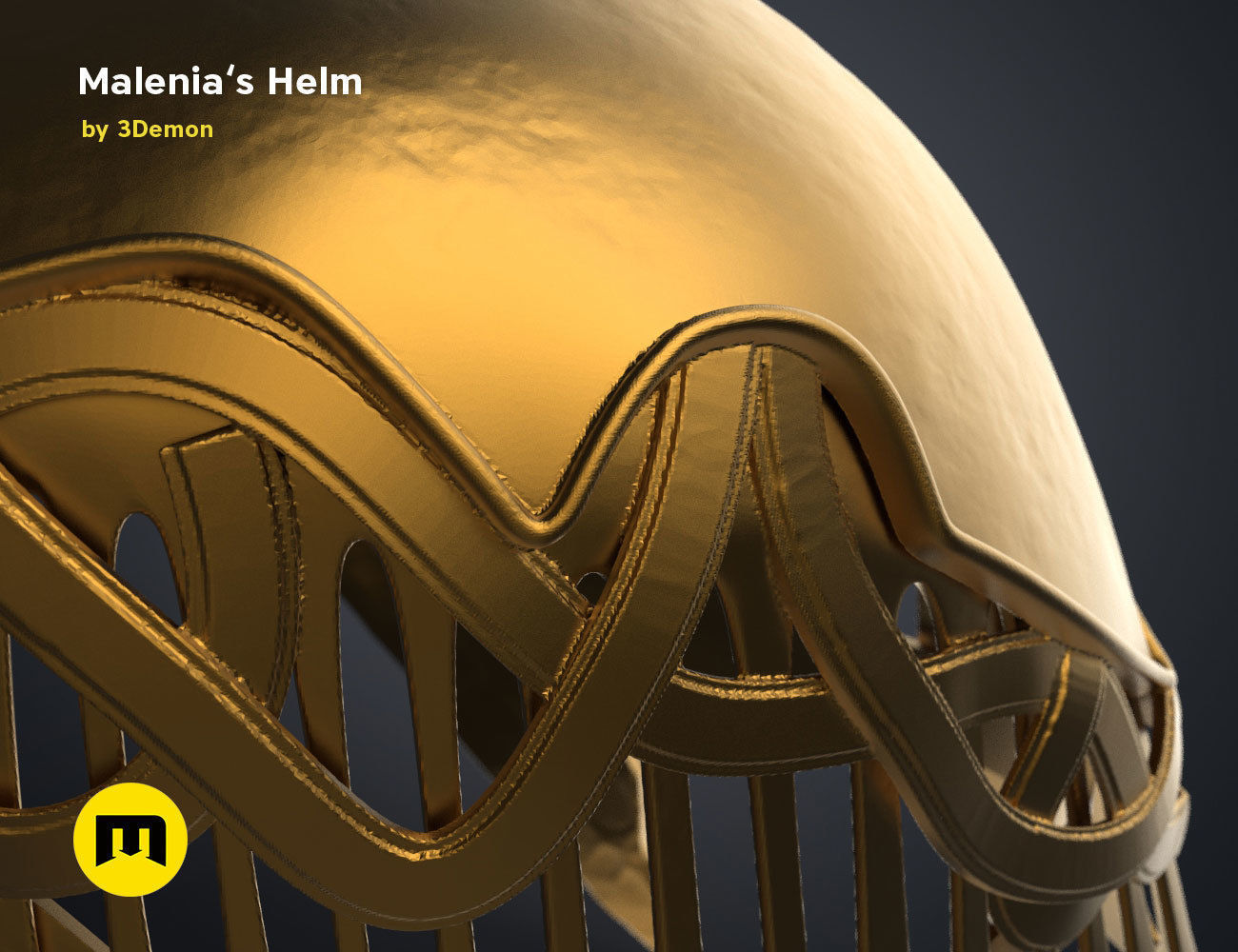 Malenia Winged Helm - Elden Ring 3D print model_16