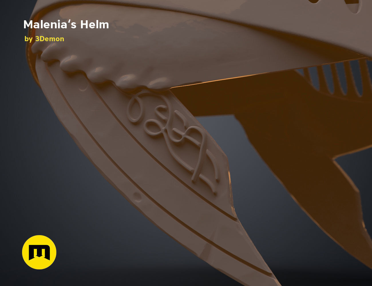Malenia Winged Helm - Elden Ring 3D print model_18