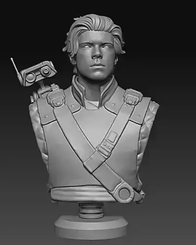 Star Wars Jedi Fallen Order Cal Kestis jedi padawan Bust 3D print model