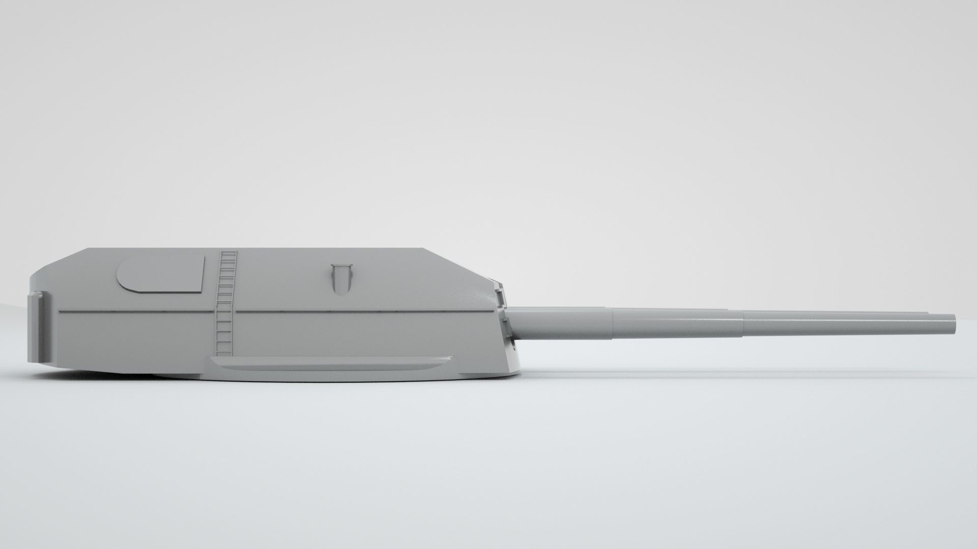 38cm 380mm SK C - 34 Bismarck Naval Gun 3D model_8