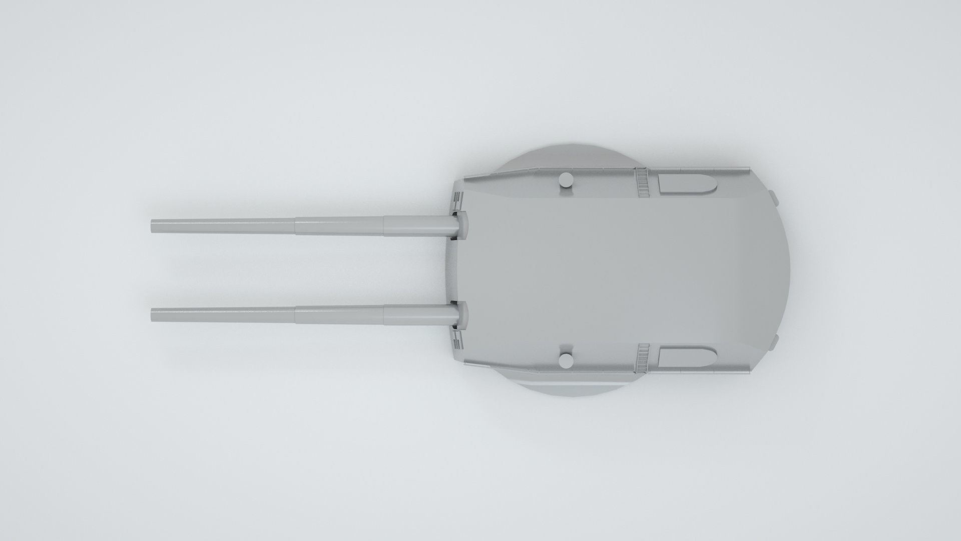 38cm 380mm SK C - 34 Bismarck Naval Gun 3D model_9