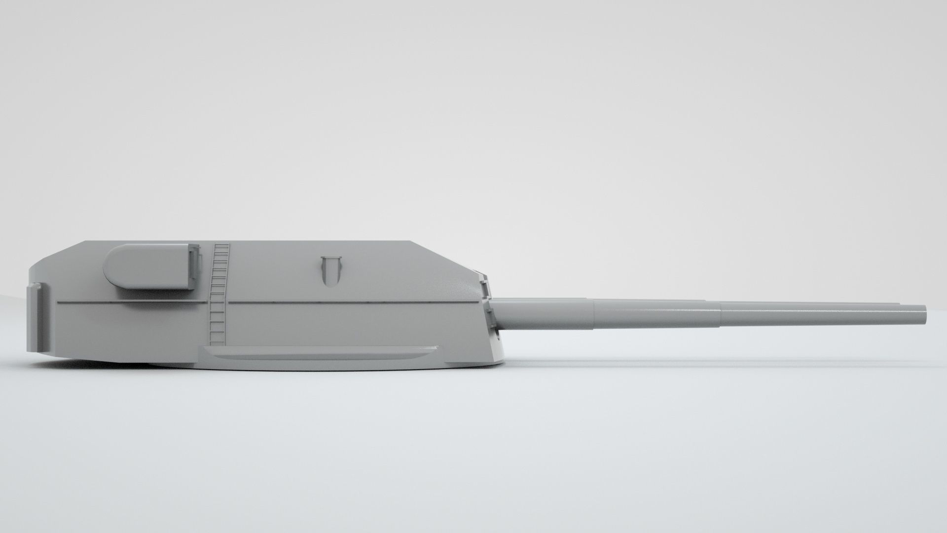 38cm 380mm SK C - 34 Bismarck Naval Gun 3D model_11