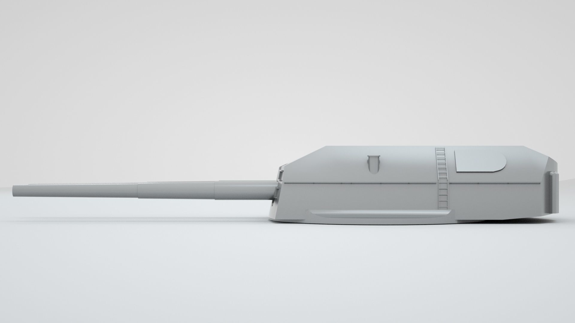 38cm 380mm SK C - 34 Bismarck Naval Gun 3D model_7