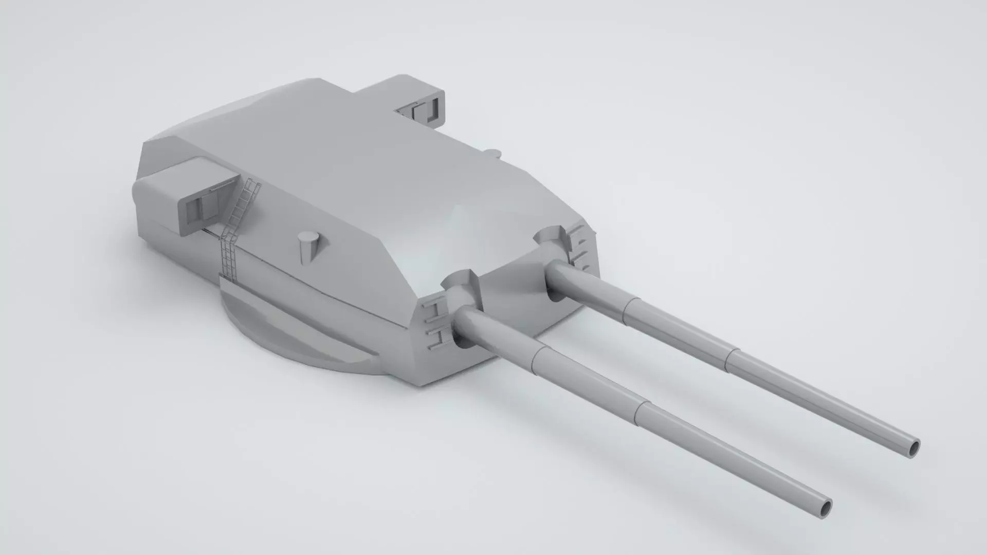 38cm 380mm SK C - 34 Bismarck Naval Gun 3D model_0