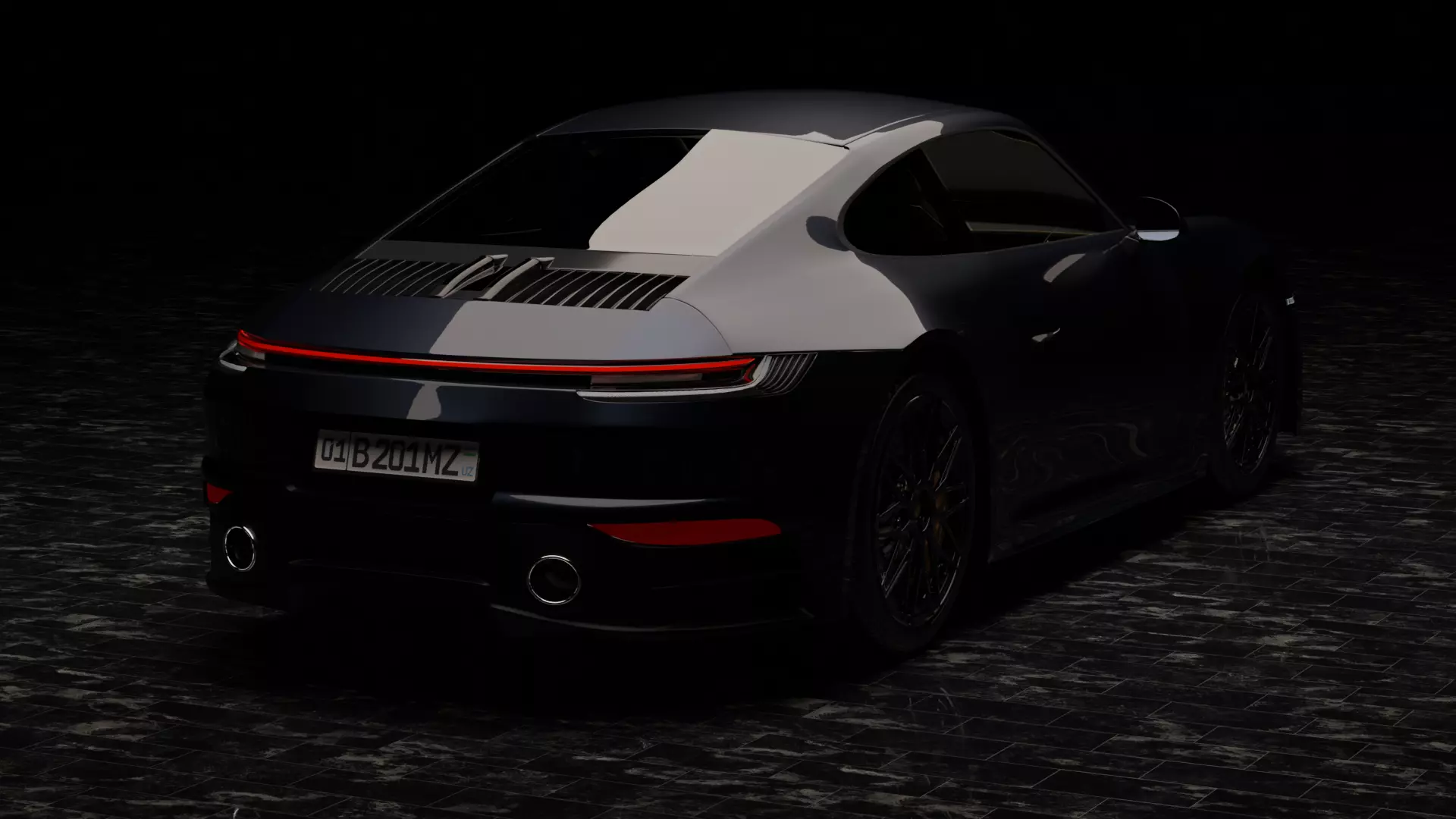 Porsche 911 Carrera GTS Free 3D model