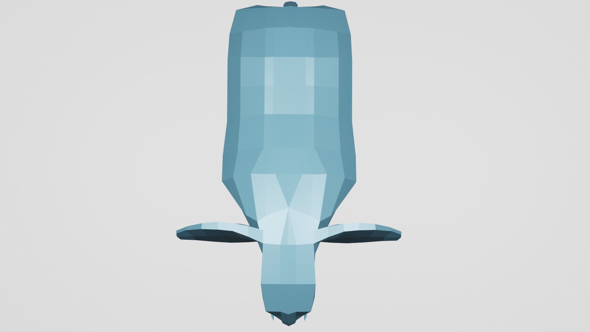 low poly elephant in polygons Free low-poly 3D model_6