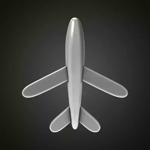 Airplane pendant earrings