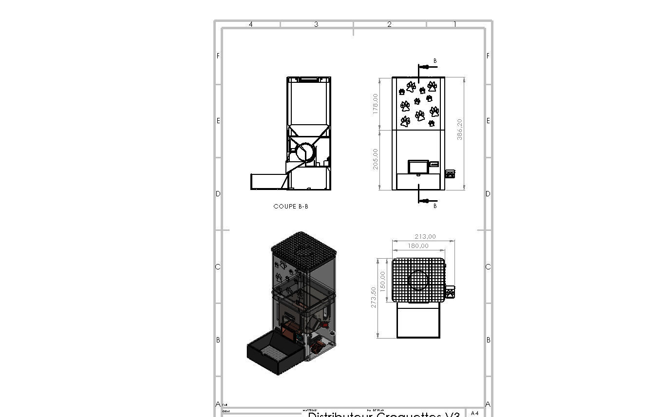 DISTRIBUTEUR DE CROQUETTES POUR CHATS - KIBBLE DISPENSER FOR CAT 3D print model_16