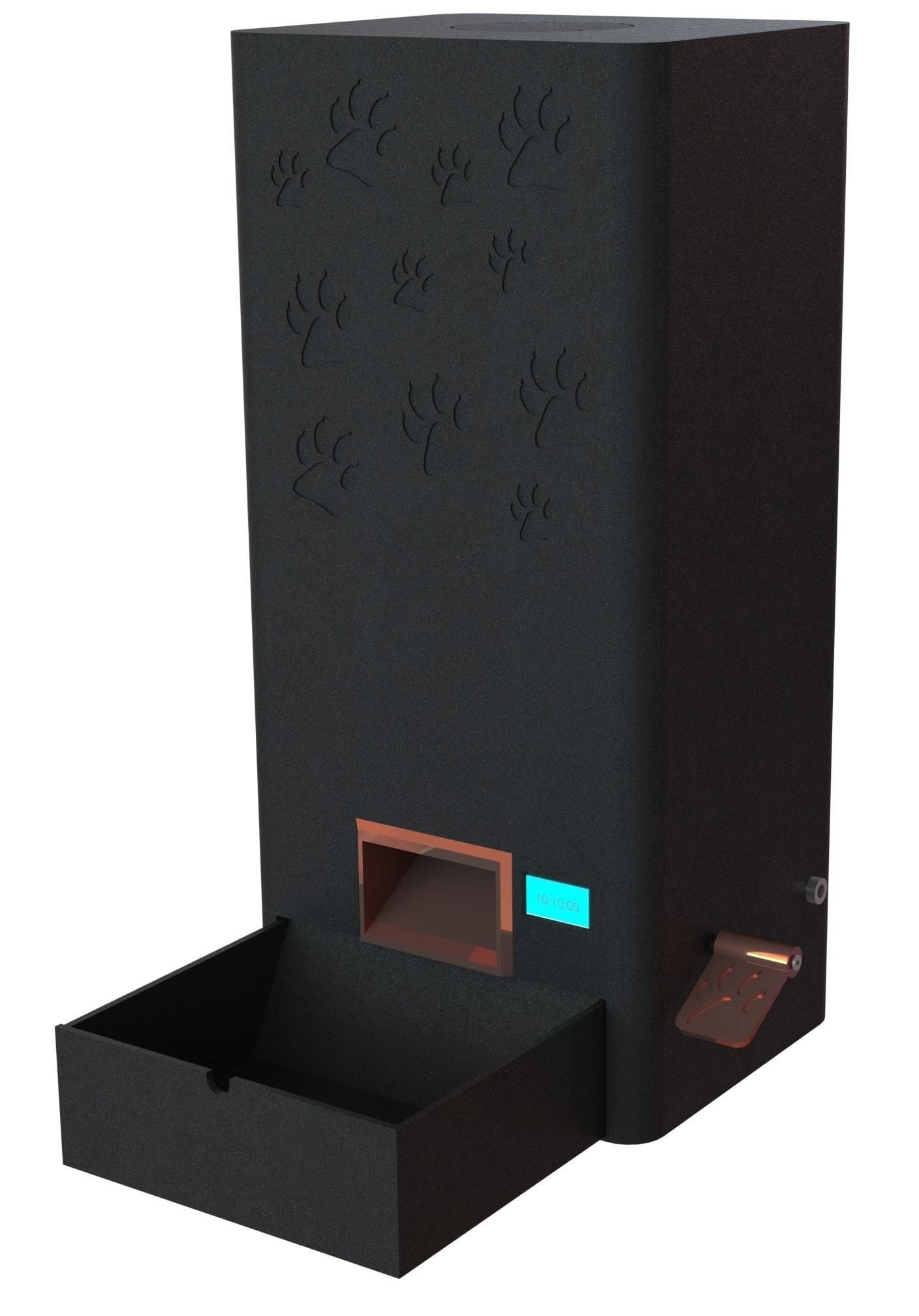 DISTRIBUTEUR DE CROQUETTES POUR CHATS - KIBBLE DISPENSER FOR CAT 3D print model_4