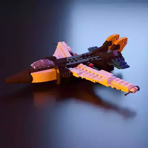Lego technic plane jet Thunder Wings stl 3D print model