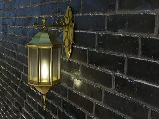 Street Wall Lamp 3D model
