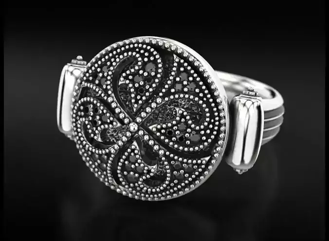 Vintage ring with diamonds 725