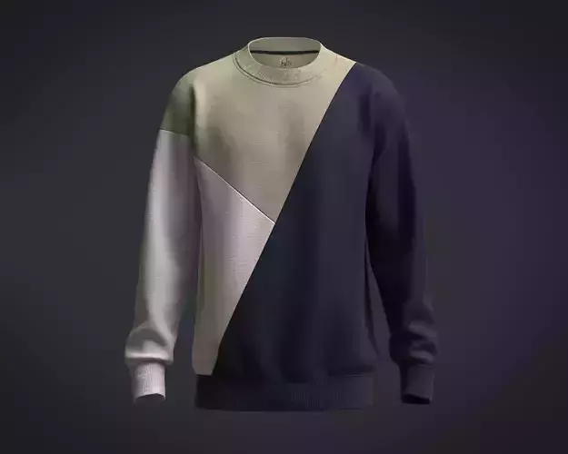 Sweatshirt Color Blocked