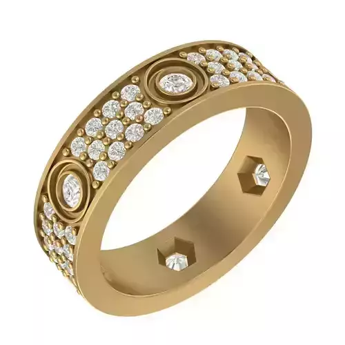 Gold ring 3D print model