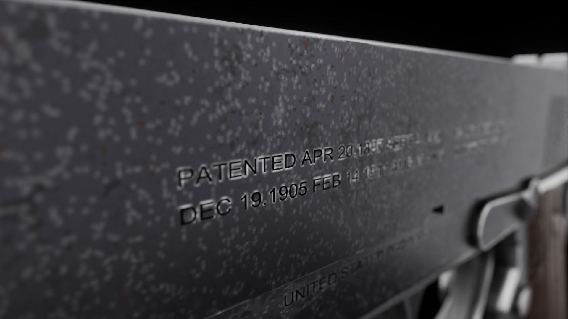 Colt 1911 3D model Low-poly 3D model_7