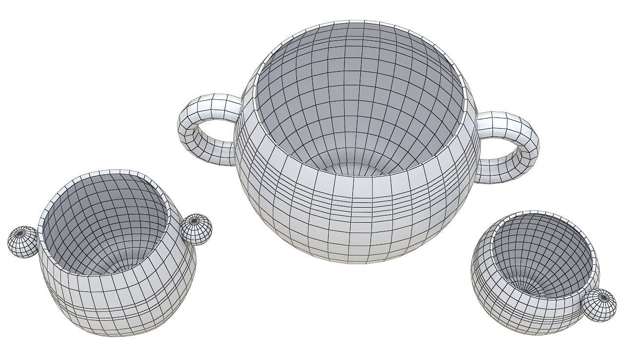 Prehispanic tea set 3D model_5