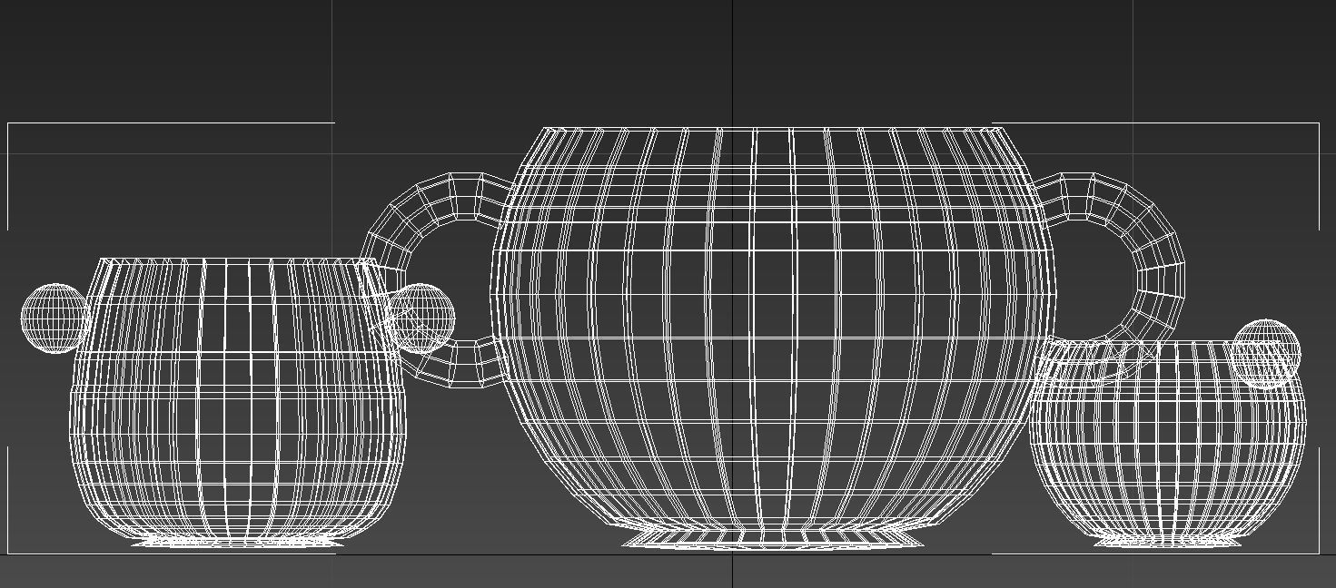 Prehispanic tea set 3D model_10